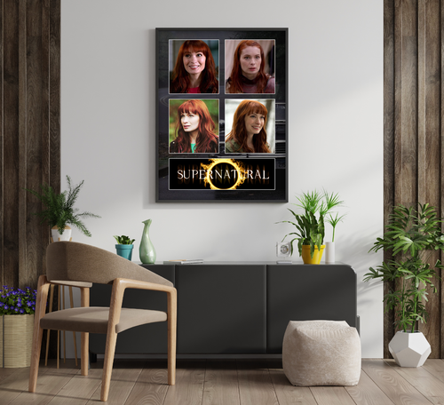 Póster collage sobrenatural Charlie Bradbury impresión de arte de pared de dormitorio enmarcado A4 - Imagen 2 de 5