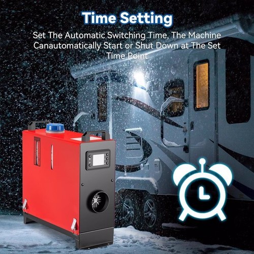 All in One 8KW 12V-24V Portable Diesel Air Heater Muffler, Remote Control, LCD M - Picture 5 of 10