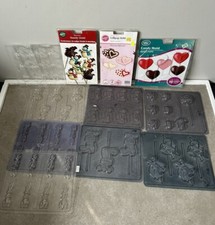 Chocolate Candy Mold Sheets Lot Of 12 Hearts, Christmas, Pumpkins Unicorn Bunny