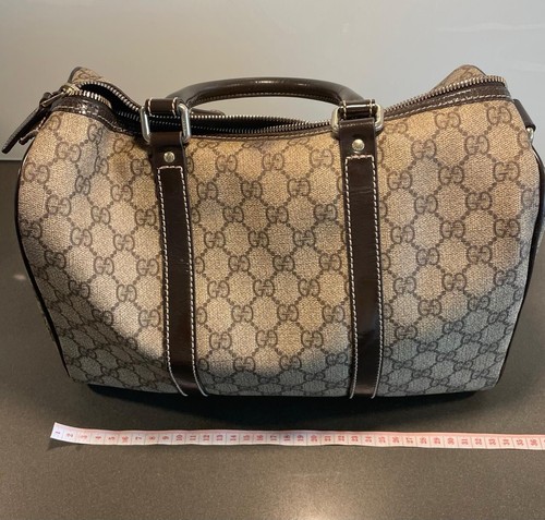 Vintage Gucci Monogram Boston Handbag - Bild 3 von 9