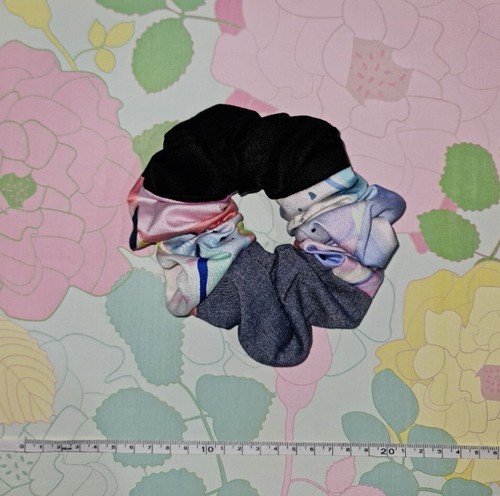 SCRUNCHIES x 2 Giant Cloud Cotton Linen Chambray Oversized XL NEW Patchwork - Picture 3 of 4