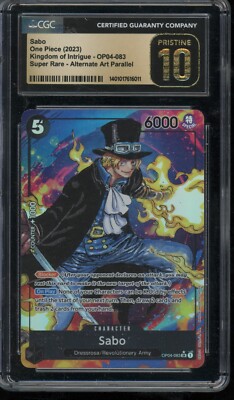One Piece Kingdoms Of Intrigue - Sabo SR Alt Art OP04-083 CGC