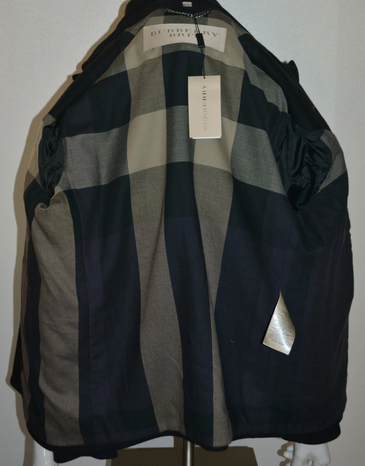 GIACCA CAPPOTTO BURBERRY DA UOMO ELVERSON LANA CASHMERE NUOVA CON ETICHETTE TAGLIA XL