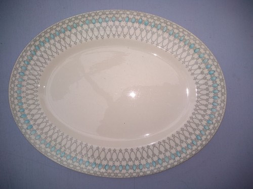 Myott & Son (England) Art Deco  Bonnie Dundee  Oval Platter / Plate 12 inch - Picture 1 of 6