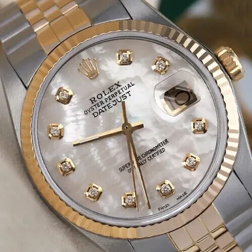Rolex Datejust White Mother Of Pearl