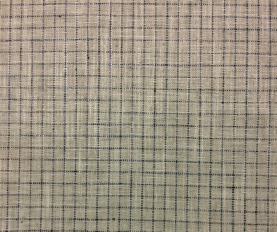 BALLARD DESIGNS BLAKE INDIGO BLUE FLAX TATTERSALL PLAID FABRIC BY THE YARD 54''W