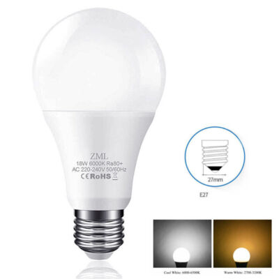 30W LED Birne E27 globe Glüh-Lampe kalt- warmweiße Schraube Glühbirne 20W18W3W