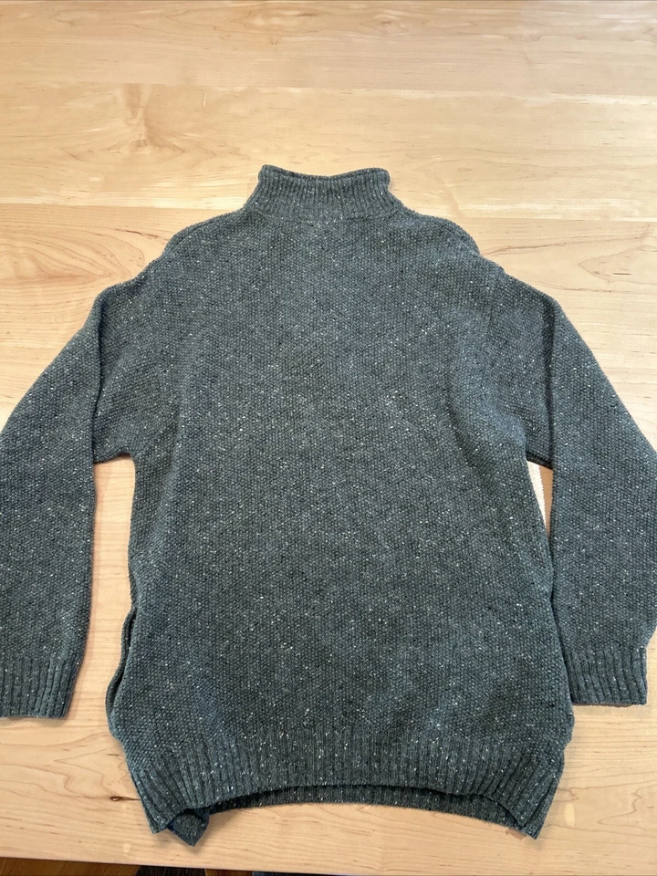 Pendleton Sweater Mens 1/4 Zip 100% Wool Speckled Long Sleeve Sz M Pockets - Image 3 of 4