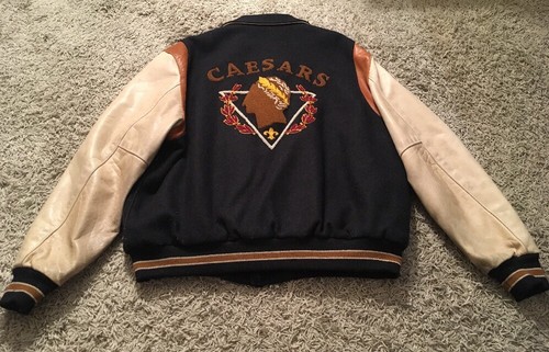 Vintage Caesar's Wool Leather Jacket, Size XL, Made In USA!! - Picture 7 of 7