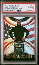2023 Select WWE Gable Steveson Global Icons Silver PSA 10