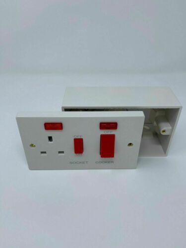 45 Ampere Herdschalter mit Neonanzeige & 13 Ampere Steckdose - Bild 5 von 5