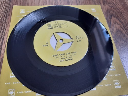 CRAZY ELEPHANT - GIMME GIMME GOOD LOVIN' 7" JAPAN PROMO CBS EX+ - Picture 5 of 6