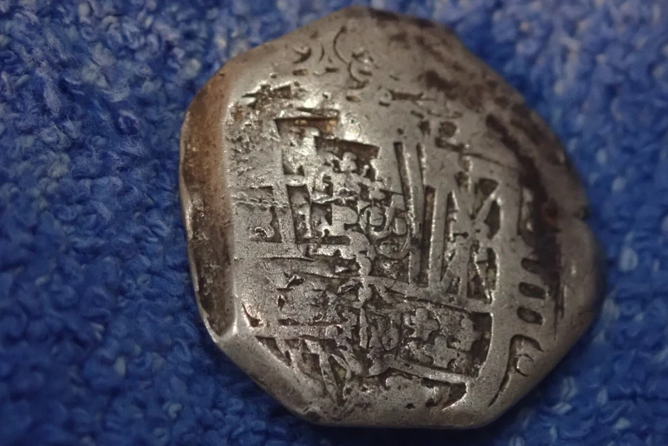 ESPANHA: PRATA RARA 4 REALES "COB" GOLPE DUPLO NO VERSO - Imagem 4 de 4