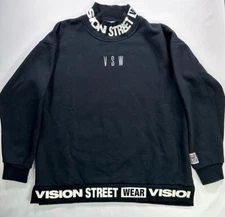 Men's Vintage 90s Black Vision Streetwear Sweatshirt- Size M