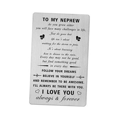 Nephew Gifts from Uncle Aunt - Just Do Your Best - Nephew As you grow older