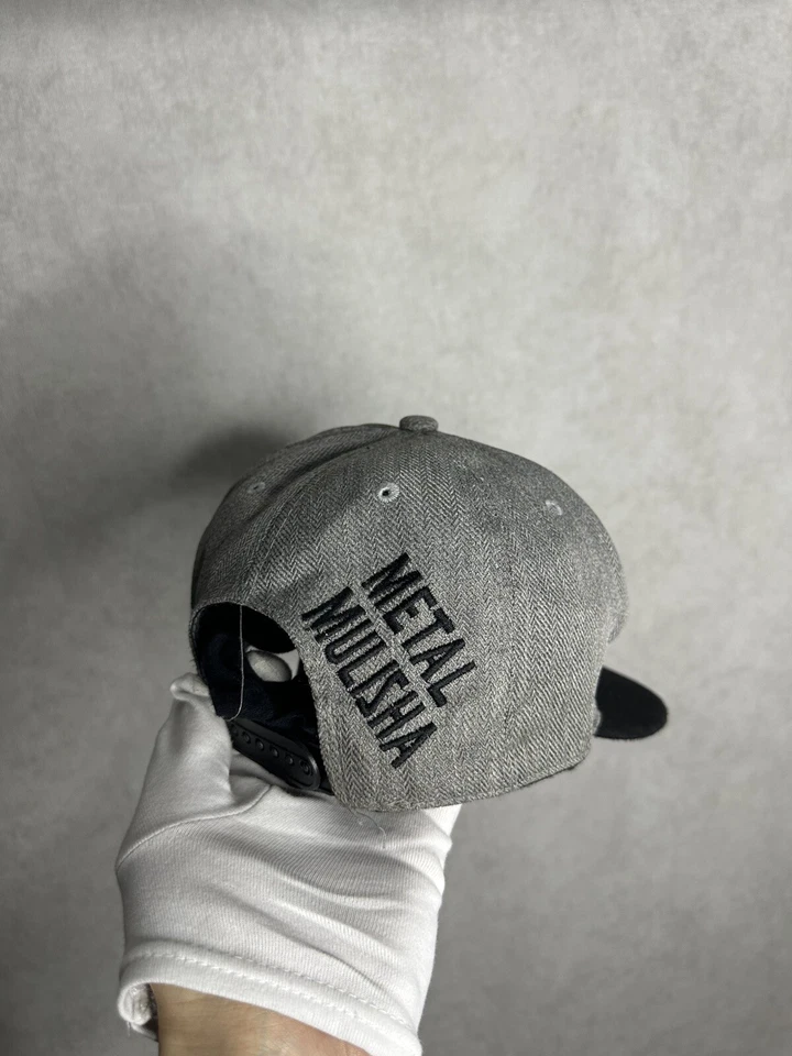 Gorra Mulisha de Metal de Colección Adulto Negra Calavera Tropas Bordada Snapback Foto 3 de 4