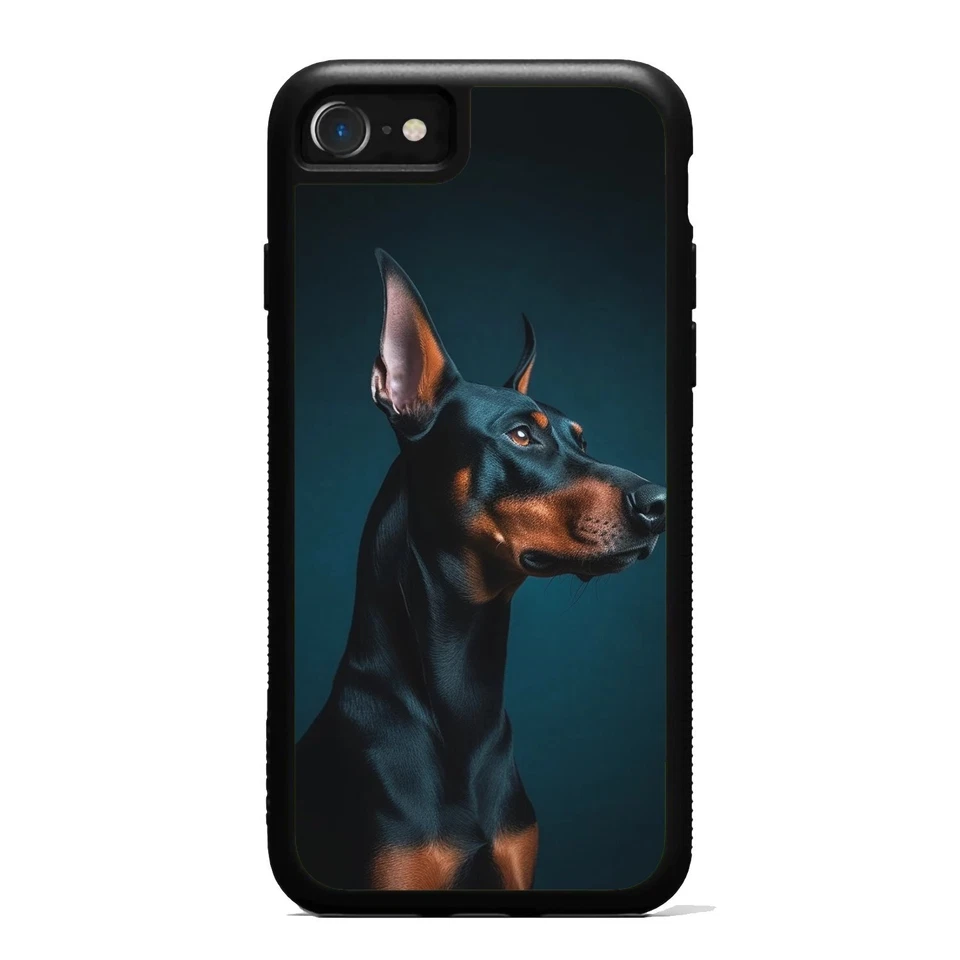 Computadora Doberman Hero negra para Apple iPhone Google Motorola Moto Foto 2 de 4