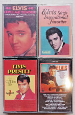 4x Elvis Presley - Cassettes - Love Me Tender - Inspirational Songs - 20 Hits -