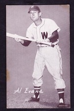 1947-63 EXHIBITS AL EVANS WASHINGTON SENATORS