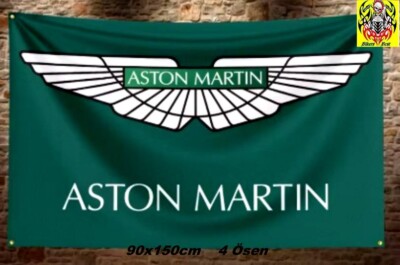 Aston Martin,  Fahne Flagge Banner Flag  90 x 150cm  4 Ösen Neu in OVP