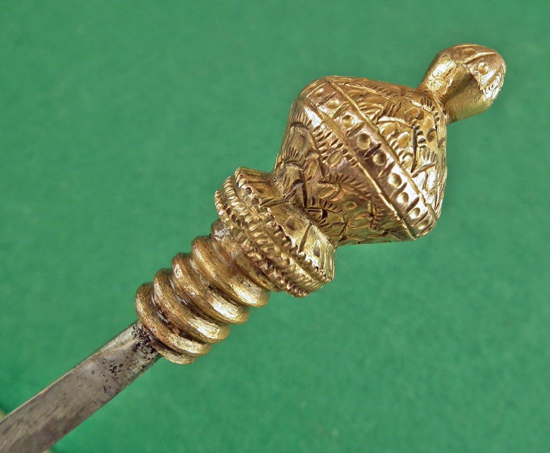Antique Indo Persian Indian Axe In Silver Islamic Mughal India to