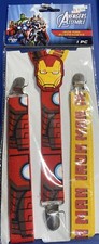 Marvel Avengers Suspenders IRON MAN SUSPENDERS One Size Fits Most