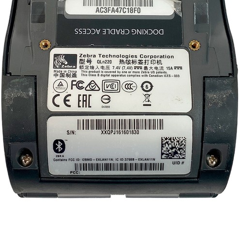 Zebra QLn220 Handy Barcode Label Thermal Drucker Bluetooth USB ohne Akku - Bild 8 von 8