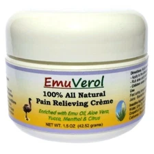 EmuVerol Pain Relief Cream Topical Muscle Arthritis Relieving Therapy Creme NEW