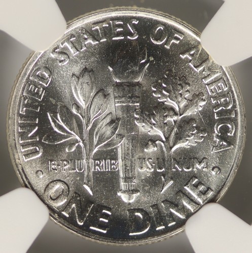 Moneda de diez centavos de plata Roosevelt 1960 10c NGC MS66 ft - Imagen 4 de 4