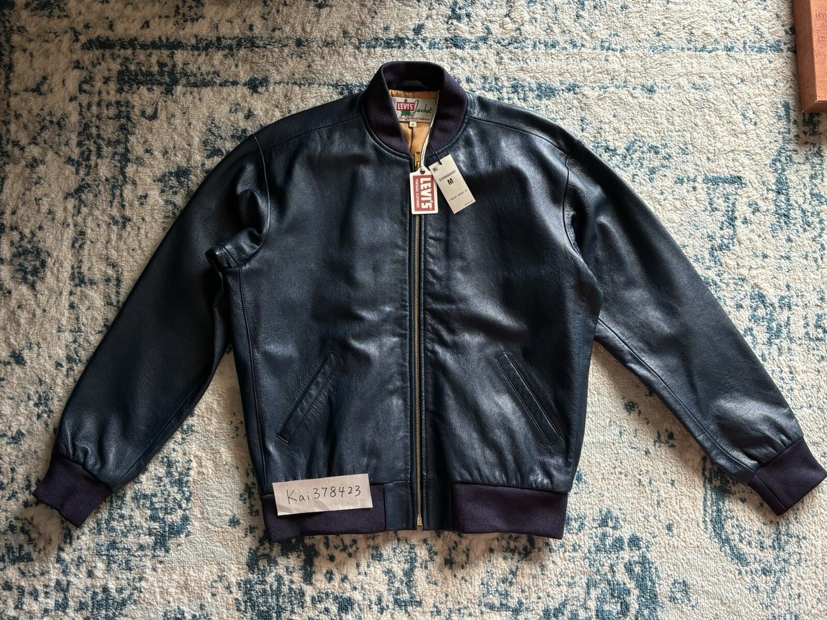 最終割！RRL Indigo Leather Bomber Jacket RRL Brown Indigo Leather Bomber Jacket RRL
