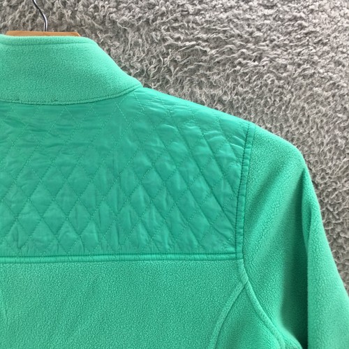 Tablots Fleece Fullz Zip Jacket Womens Large Green Long Sleeve Mock Neck Pockets - Picture 17 of 24