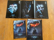 BATMAN The DARK KNIGHT Japan mini-poster x3! Heath Ledger JOKER Christian BALE