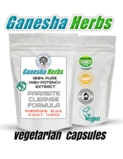 Intestinal Parasite Cleanse Formula Detox 120 x 500mg capsules (no fillers)