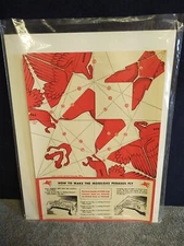 Mobilgas Paper Sign Flying Horsepower Pegasus  Gasoline Poster Make Pegasus Fly