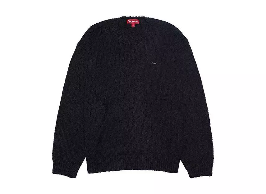 Pull noir petite boîte Supreme Boucle
