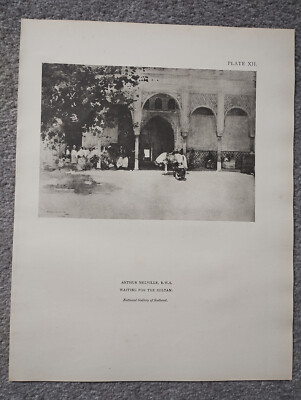 Arthur Melville, Warten auf den Sultan - Antikdruck - 1924