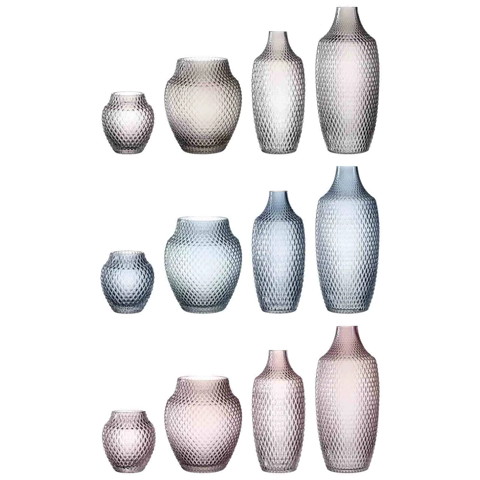 Leonardo POESIA Vase Blumenvase Dekovase Glas Bodenvase grau rosa blau