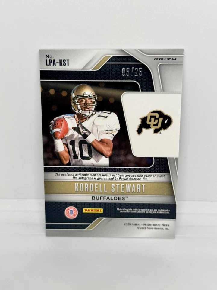 Parche automático Tie-Dye Prizm Draft Picks KORDELL STEWART Legends 2025 #LPA-KST Foto 2 de 2