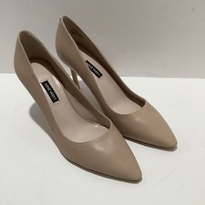 Nine West Women’s Emmala Nude Leather Pointed-Toe 4” Stiletto Pumps Size 10M New