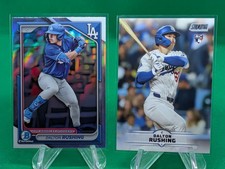 Dalton Rushing 2025 Topps Stadium Club RC 2024 Bowman Chrome Refractor Lot
