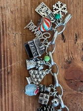 James Avery Christmas Bracelet 26 charms changeable bracelet-RARE CHARMS