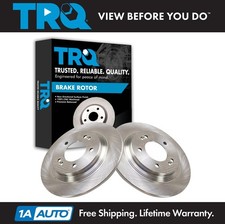 TRQ 2pc Rear Replacement Brake Rotor Kit LH & RH Set for Kia Hyundai