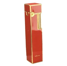 NEW Retro Style Slim Luxury Lighter with Side Roller Ignition Wheel  - RED