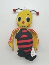 Rare Vintage Russ Berrie Felt Bee Bug Stuffed Toy 1970