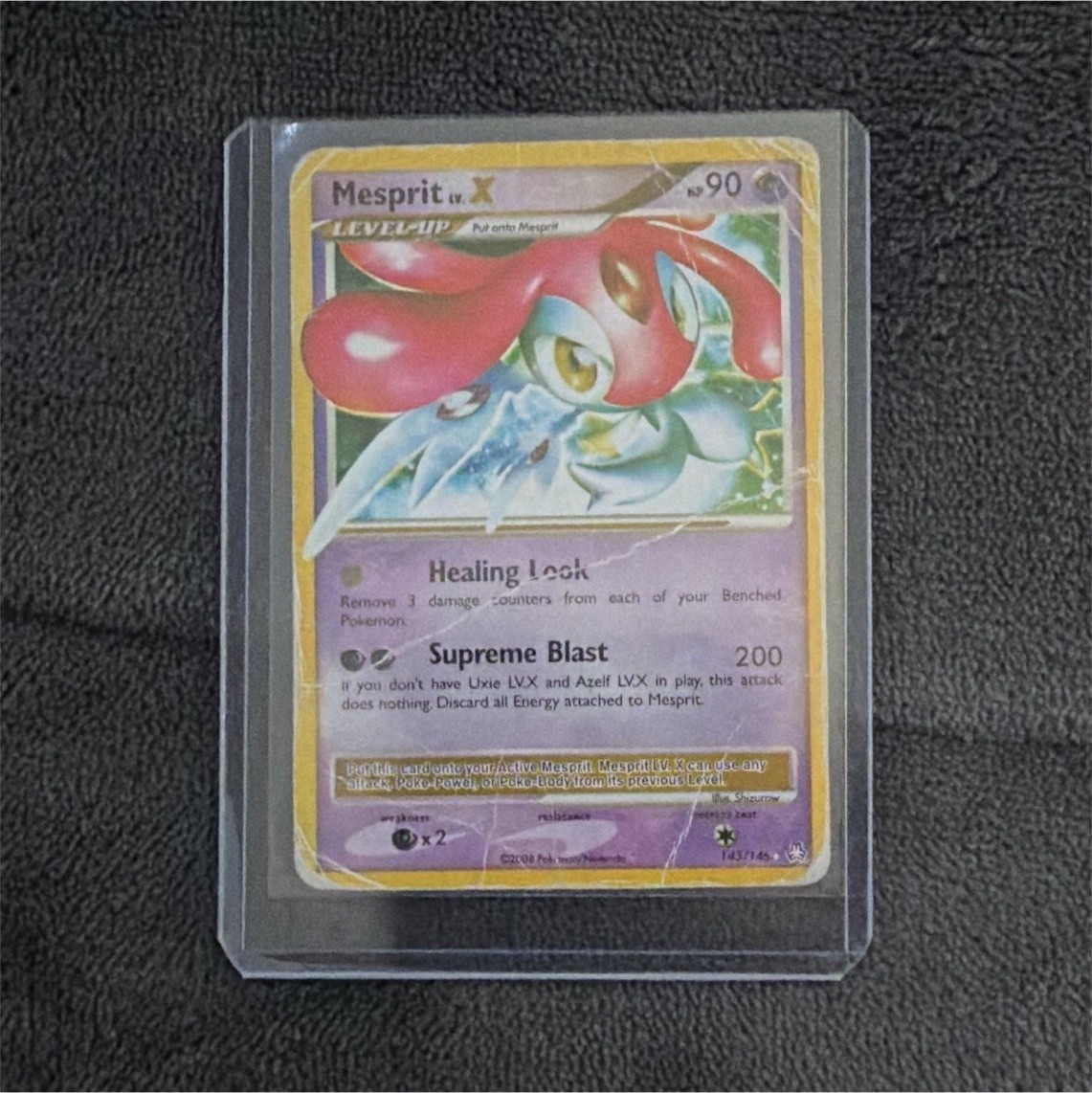 Pokémon TCG Mesprit LV.X 143/146 Legends Awakened Holo Ultra Rare English 2008