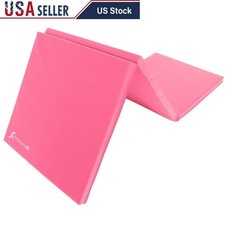 Tri-Fold Exercise Mat Gymnastics Yoga Fitness Portable Compact Easy Carry New