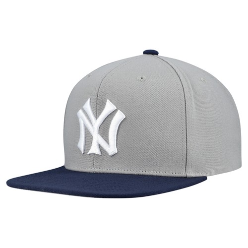 Men's Mitchell & Ness Gray New York Yankees Cooperstown Collection Basic Flip - 第 1/5 張圖片