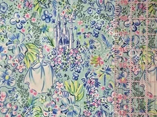 Custom 100% Cotton Woven Fabric Disney Cinderella Movie Castle 1/4 Yard 9x56