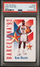 1991 SKYBOX USA #535 KARL MALONE PSA 10