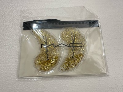 Unopened MAC Cosmetic Gold Glitter Under Eye Cooling Patches New In Bag